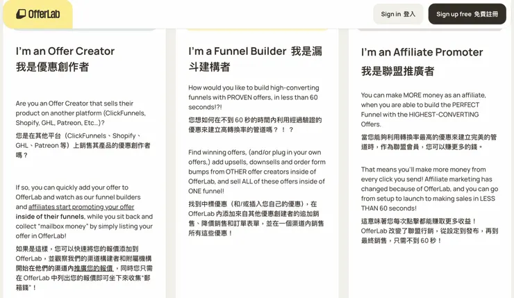 offerlab介紹頁