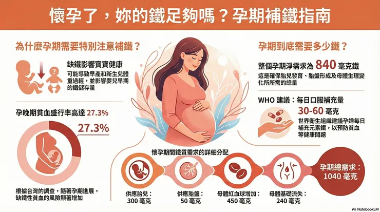 孕婦補鐵指南