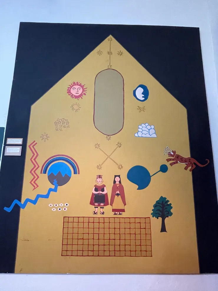 三層世界的圖示。2024年,攝於Inca museum