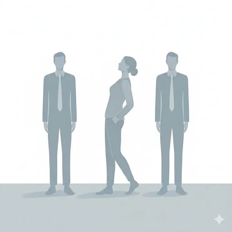 在整齊之中出現微小偏差，往往更加容易被注意。瑕疵，讓人從人群中浮現。〈本內文示意圖由AI協助生成。〉