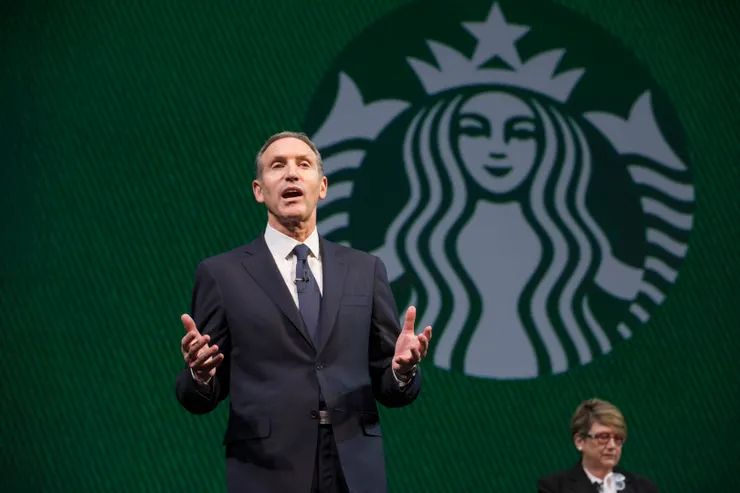 前任星巴克執行長 Howard Schultz,圖片來源 Starbucks。