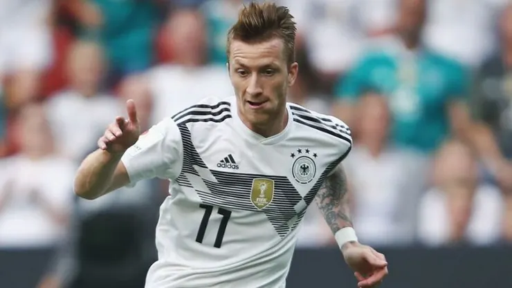 Marco Reus 在2018年俄羅斯世界盃代表德國隊出賽 也是他最後一次的世界盃