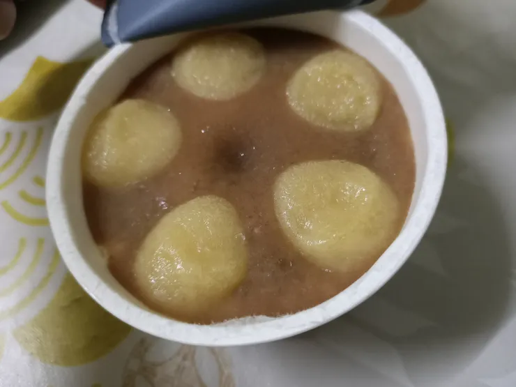 栗子麻糬超吃，栗子味很重