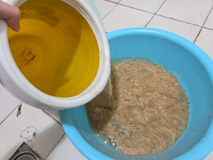 加入10公升清水