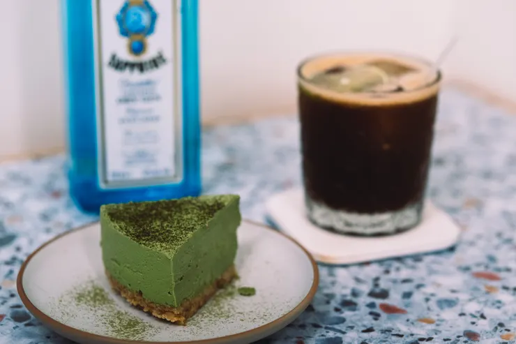 抹茶乳酪與黑色檸檬