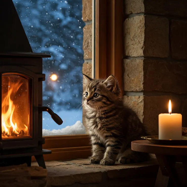 能夠安靜享受北國雪夜充滿幸福