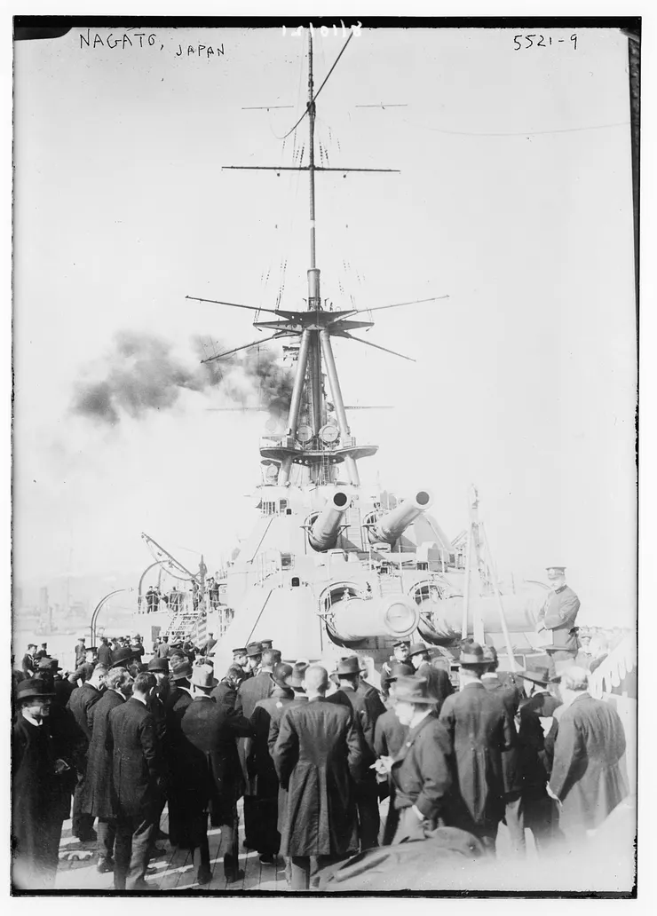 長門號的後砲塔,大約在1920~1925左右