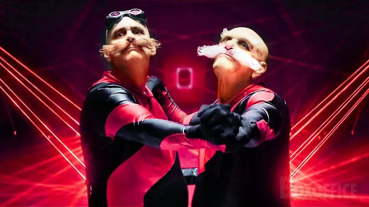 祖孫共舞,這是蛋頭第一次找到能一起行動的血親。