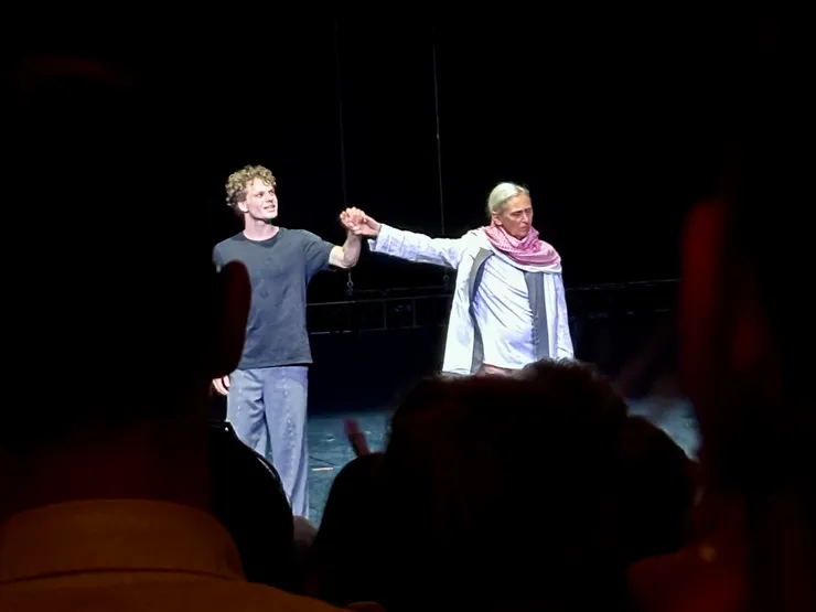 安娜・特雷莎（Anne Teresa De Keersmaeker）的《BREL》是我這次最喜歡的作品之一。而且可以看到她本人跳舞，跑一趟維也納已經值得了