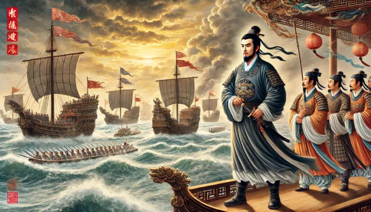 湘軍海戰。GPT繪製