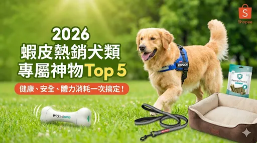 【2026 養狗必看】蝦皮熱銷犬類專屬神物 Top 5