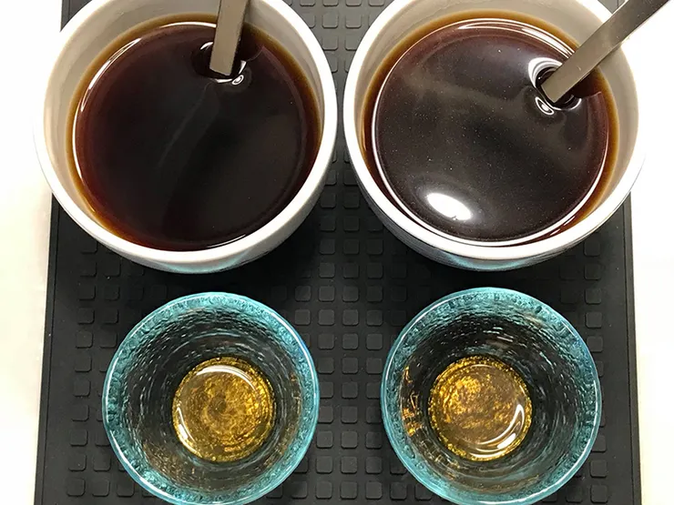 分別做了兩次濃度計的儀測