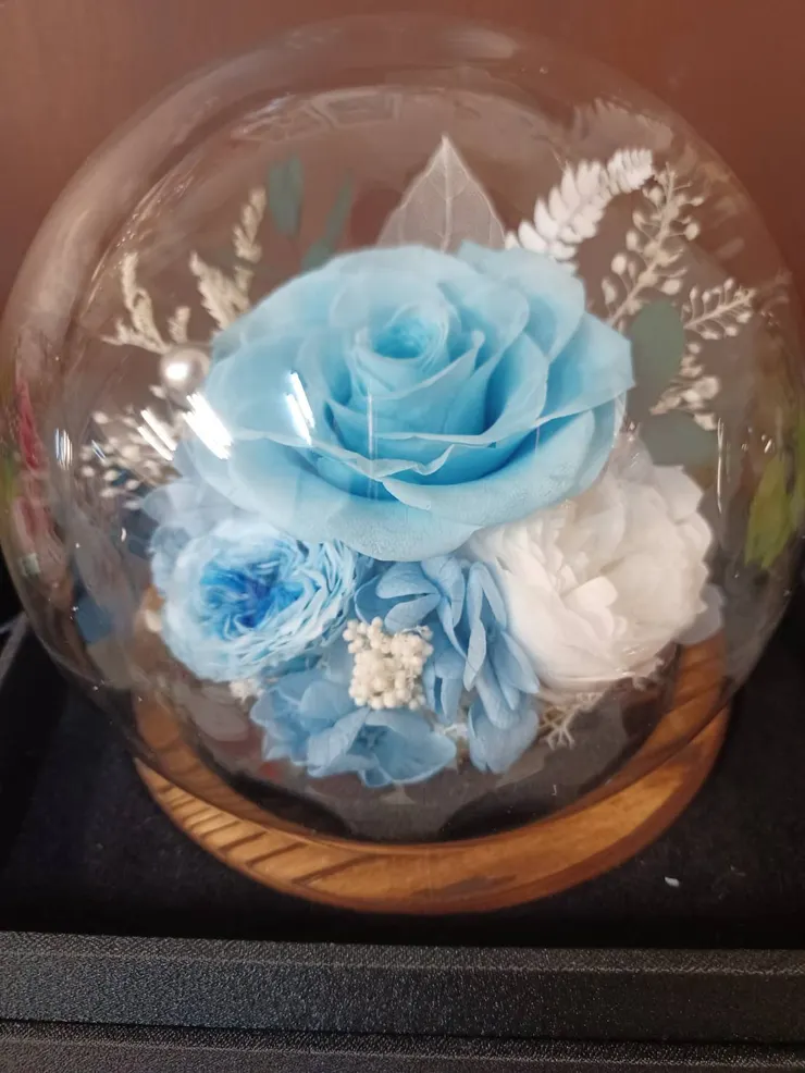 心情故事花房新品上市：永生花玻璃花中——傳遞不凋零的心意