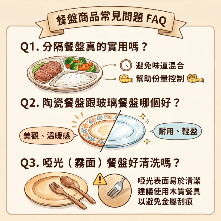餐盤商品常見問題FAQ