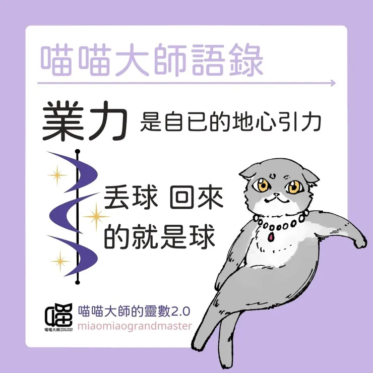 喵喵大師語錄：業力是什麼