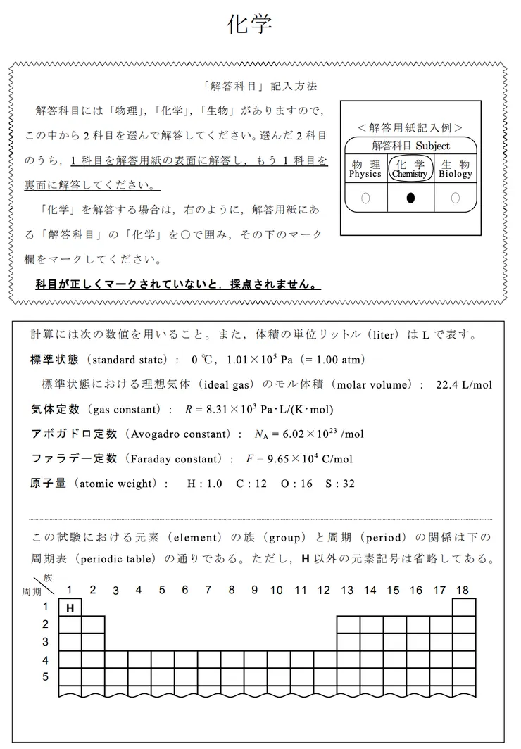 2016 年第一次日本留學試験