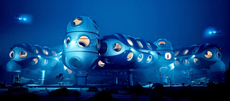 Sentinel-UNDERWATER HABITAT WITH MODULAR ARCHITECTURE（來源：DEEP）