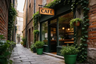 我的網頁設計作品-簡約的咖啡店，美女咖啡師