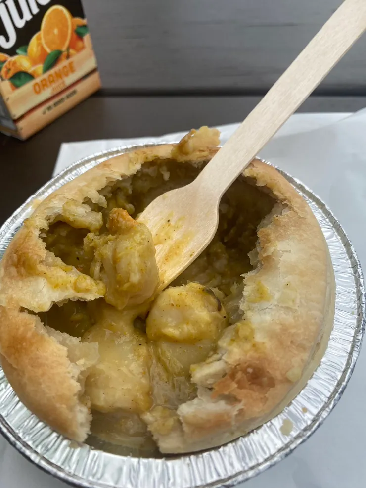 大洋路上的咖哩干貝鹹派