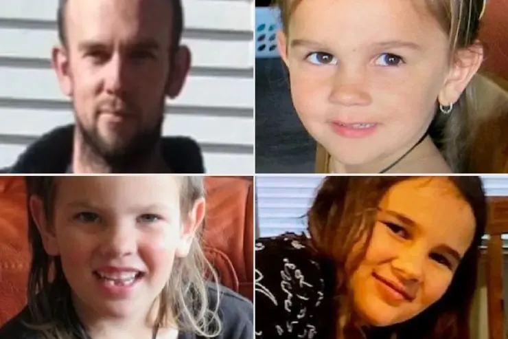 Tom Phillips, 和三個孩子-Ember（9歲）、Maverick（10歲）與Jayda（12歲）。 Photo: Supplied / NZ Police