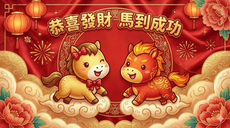 2026_馬到成功賀年圖（圖片來源／Gemini）