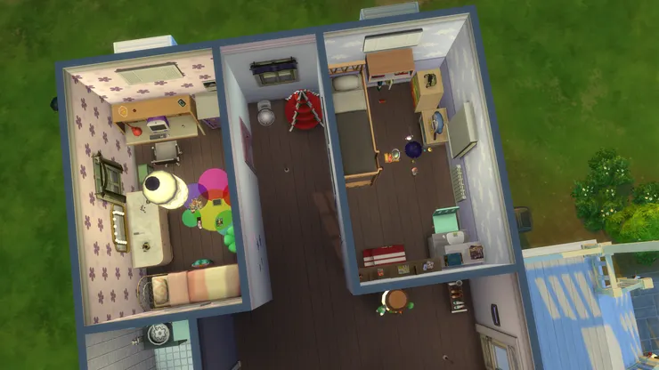 一個是女孩子的房間，另一個是男孩子的。