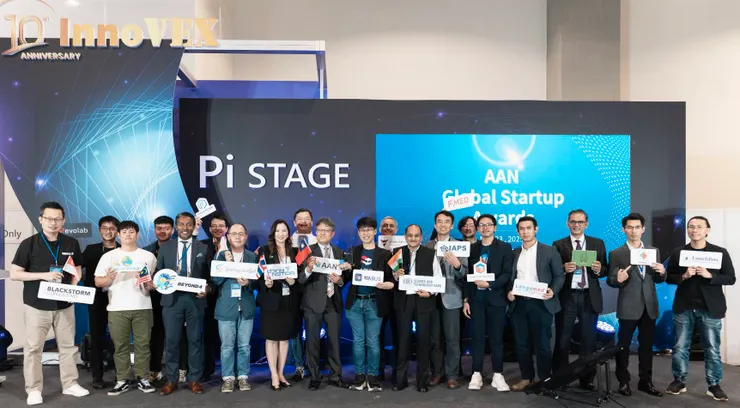 AAN六國合作夥伴及12間新創公司合照