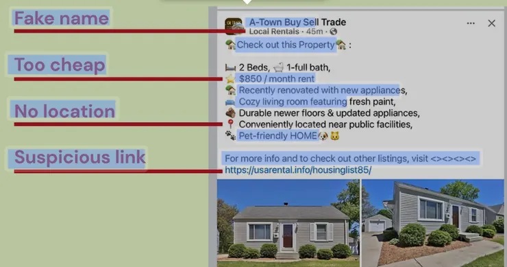 假租房廣告需注意的事項