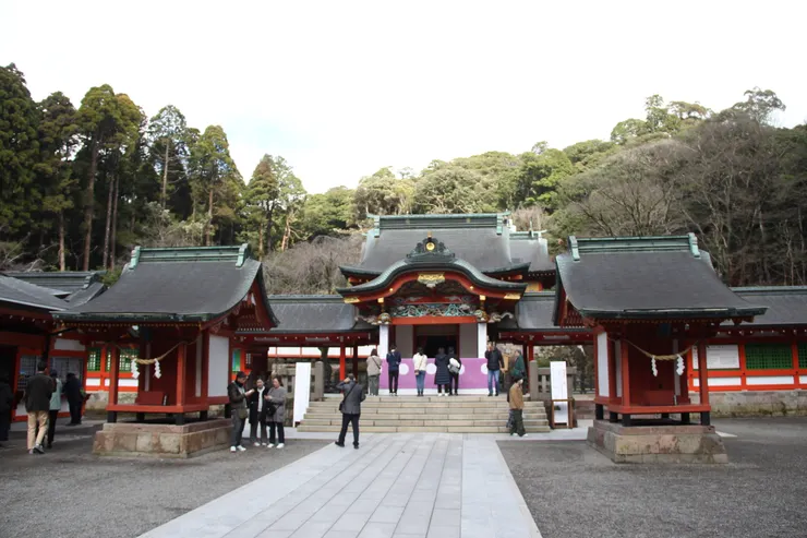 來到神社當然要祈福先喇