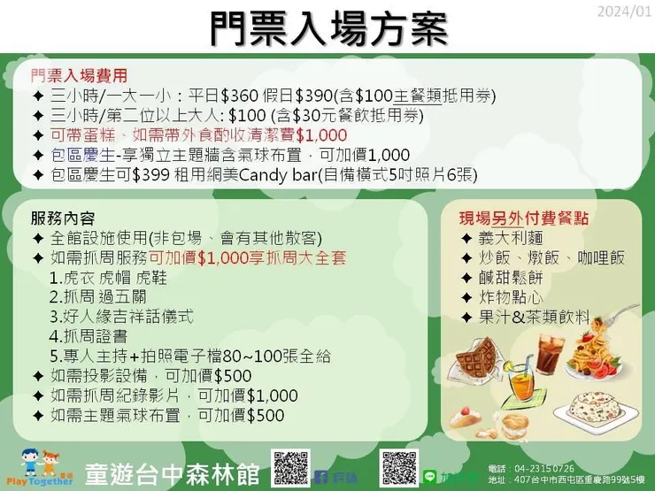 2025年洽詢店家後給的資訊