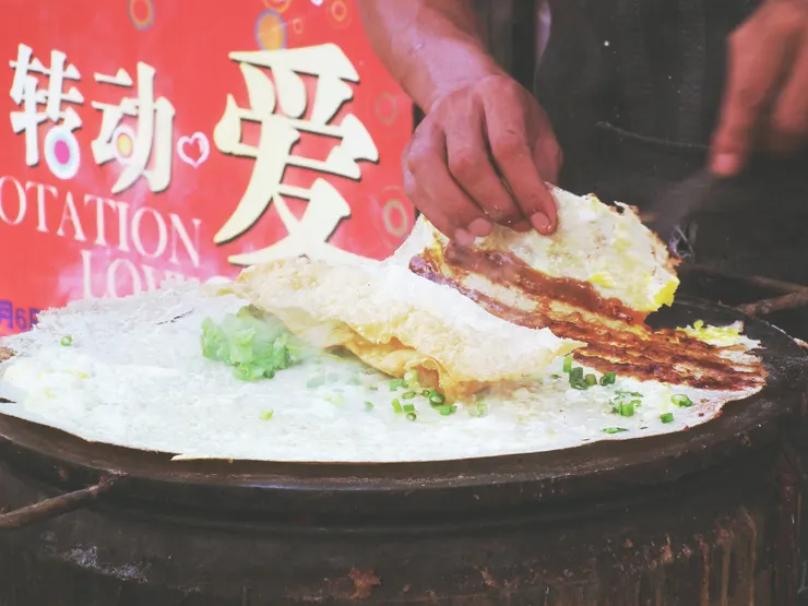 街頭小吃：雜糧煎餅