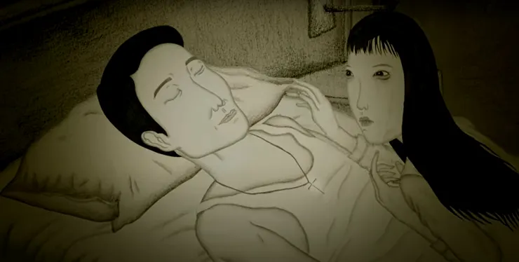 實情是,他拉開了她的棉被,頸上閃爍的十字架,彷彿是他內心信仰的最後一道防線。那是他僅存的良知,卻被他親手背棄。他俯身,壓在了她身上。