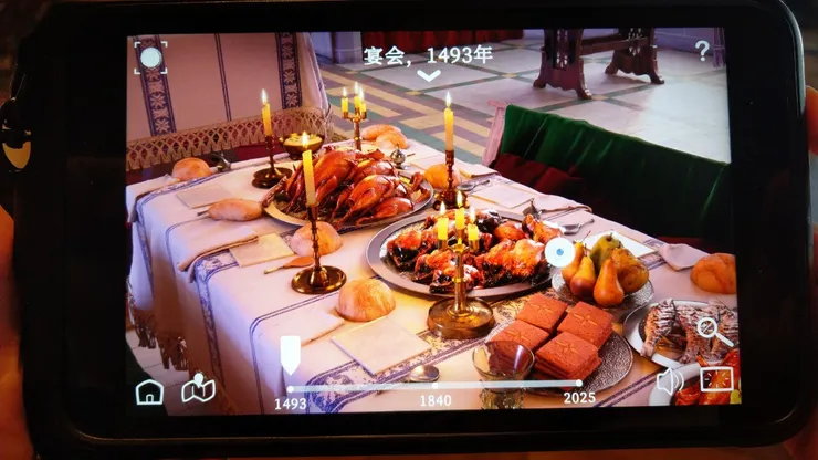 有烤松鼠、小龍蝦泥、鱒魚、特色菜松雞，和來自附近狩獵場的鹿肉