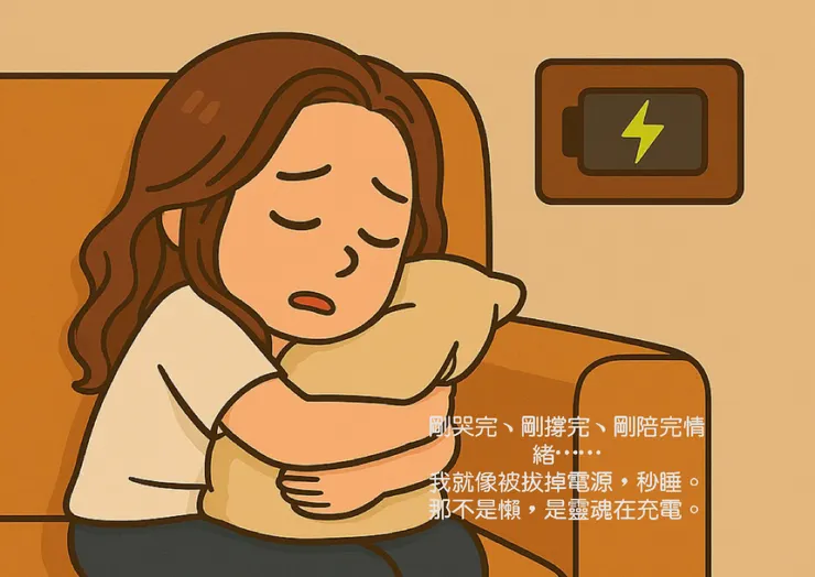 原來不是沒事才可以休息，是因為「有情緒」才更需要充電。