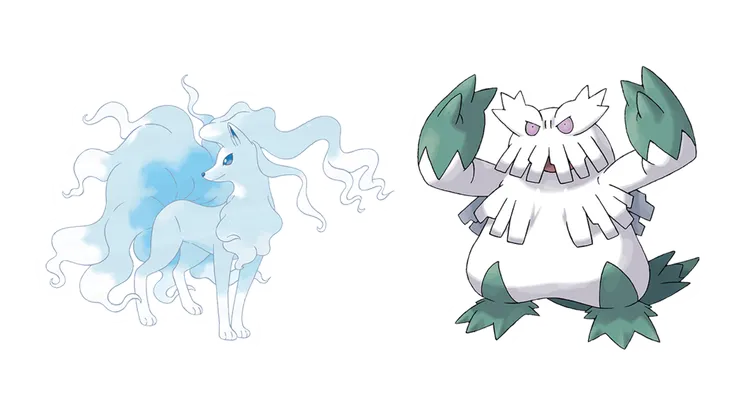 九尾 (阿羅拉的樣子) 及暴雪王