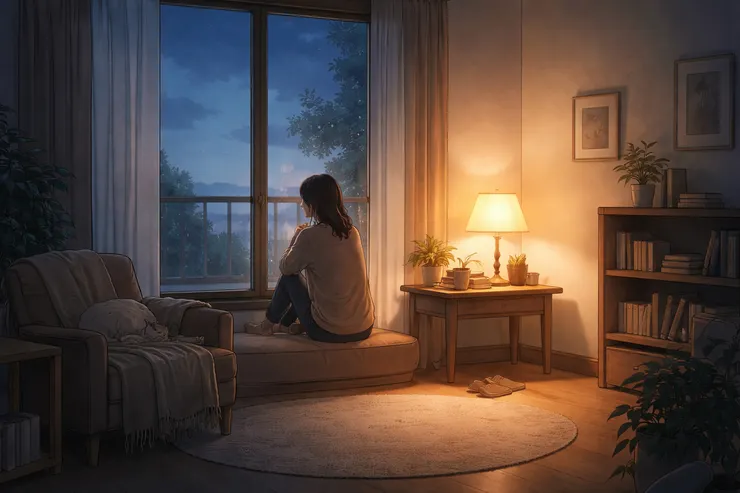  在靜下來的片刻裡，世界變小了，情緒才有空慢慢浮現。