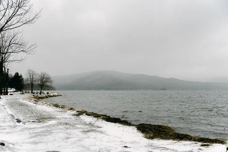 連觀光船都停駛的阿寒湖
