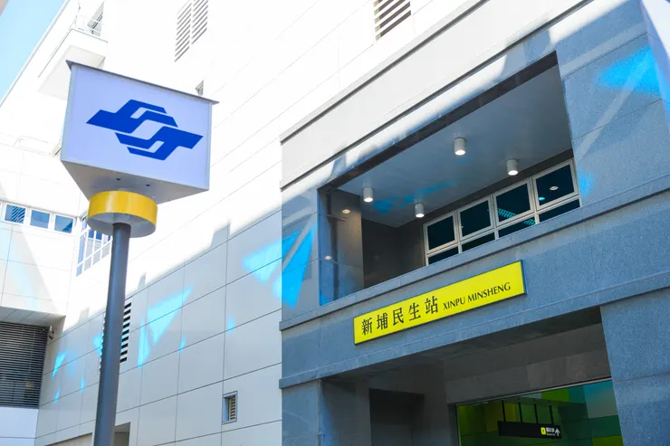 江翠重劃區享捷運江子翠與新埔站雙捷優勢。(圖為捷運新埔站實景)