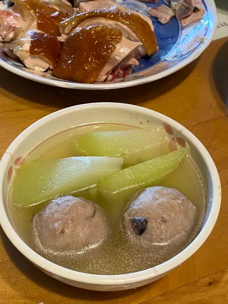 香菇貢丸佛手瓜湯喝過嗎?