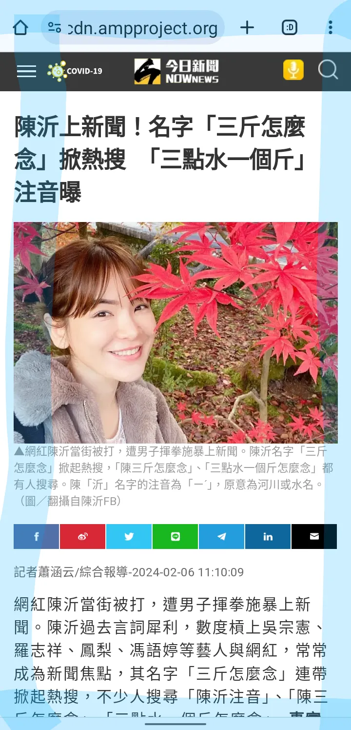 今日新聞網頁截圖