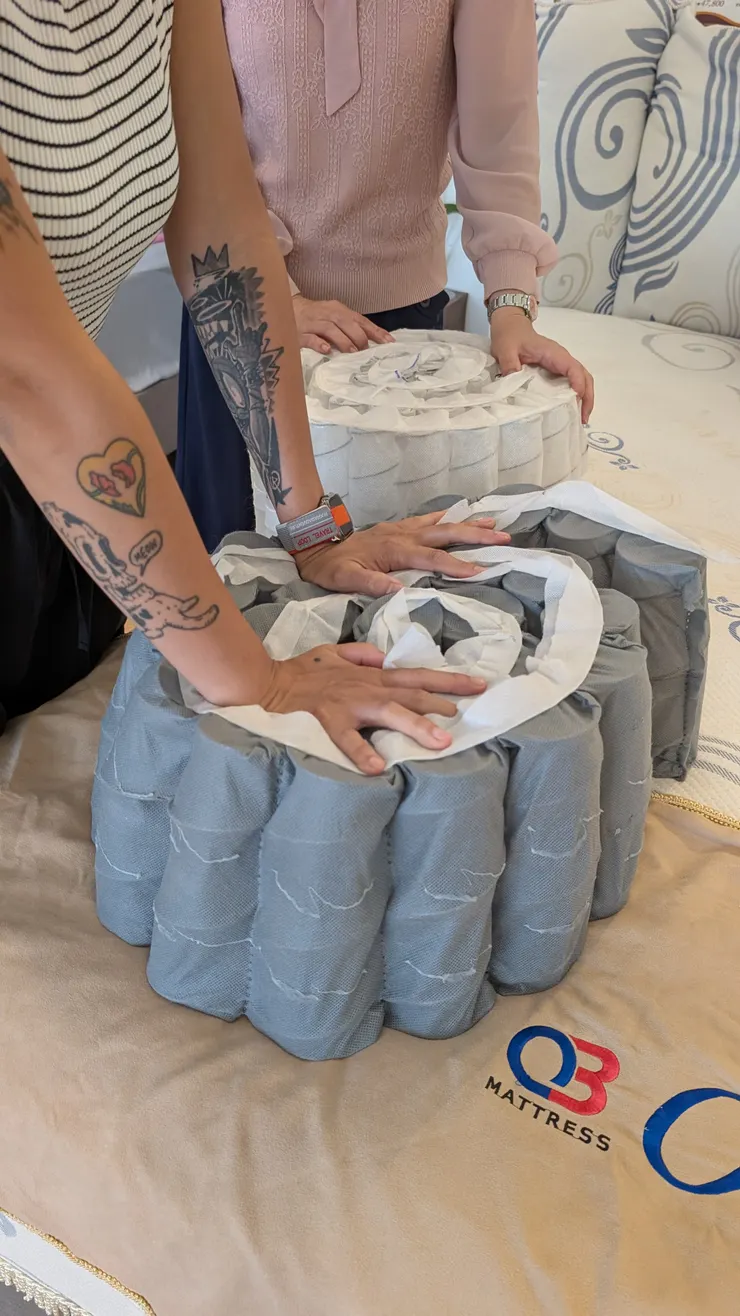 歐寶門市現場彈簧實際按壓照
