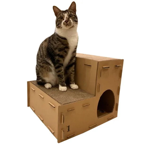 二層階梯貓抓屋