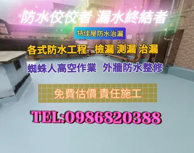 防水佼佼者漏水終結者