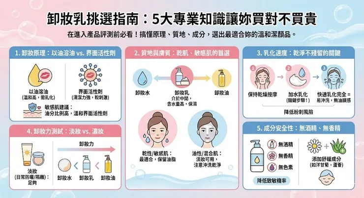 卸妝乳5大挑選指南