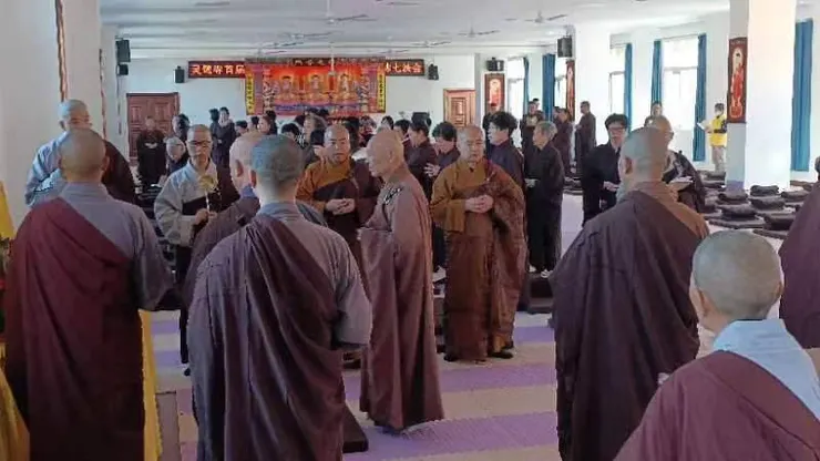▲福建漳州雲霄靈鹫寺 首屆精進佛七法會 引領信衆深入佛法（圖/漳州雲霄靈鹫寺提供）