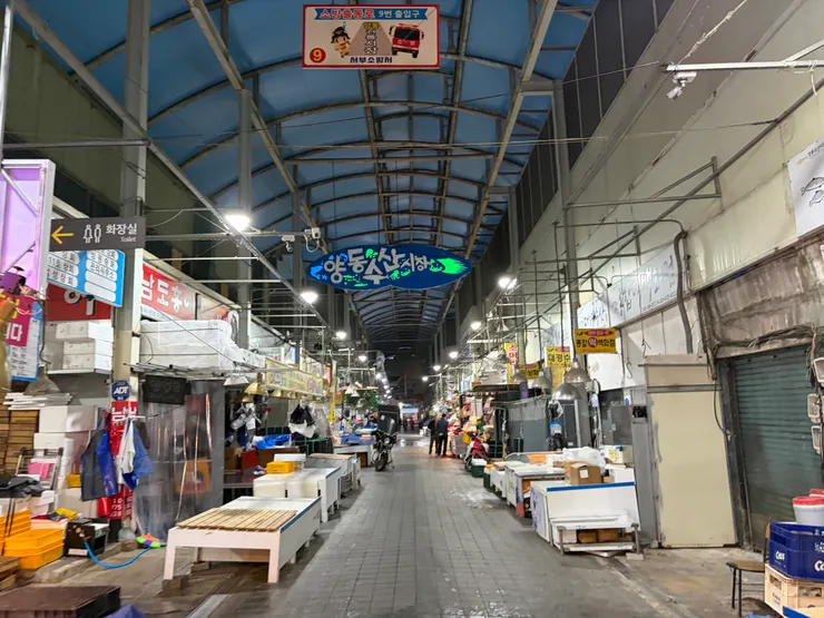 良洞市場,當初5·18運動市民在此處分享飯糰及生活必需品