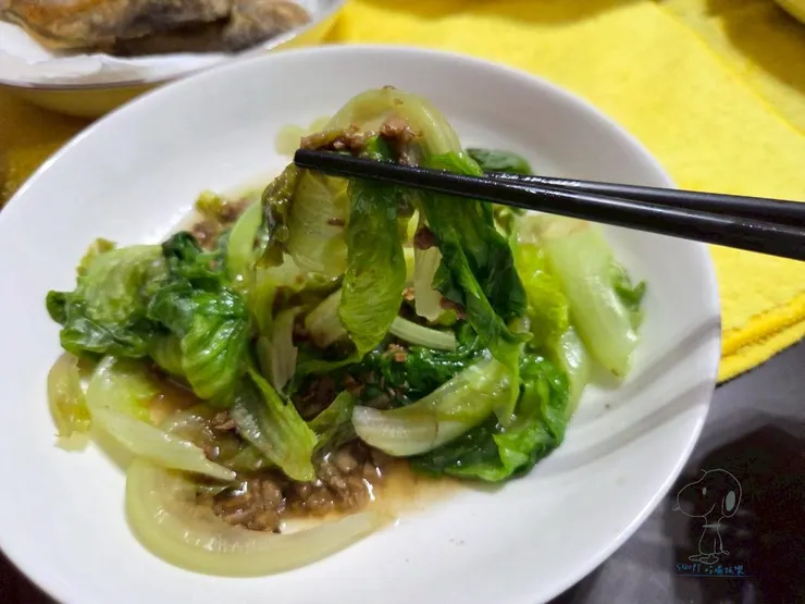 拌青菜也很讚,鹹度剛剛好