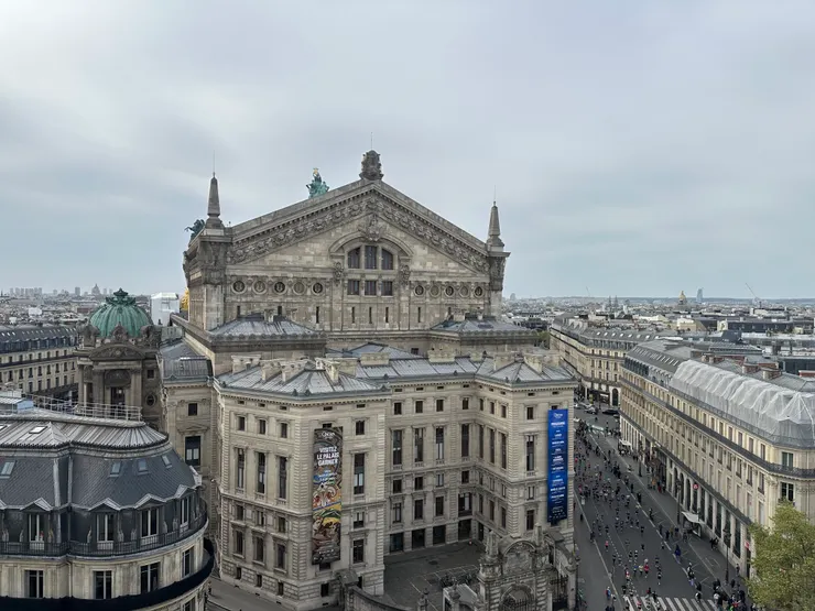 老佛爺百貨本館頂樓景色