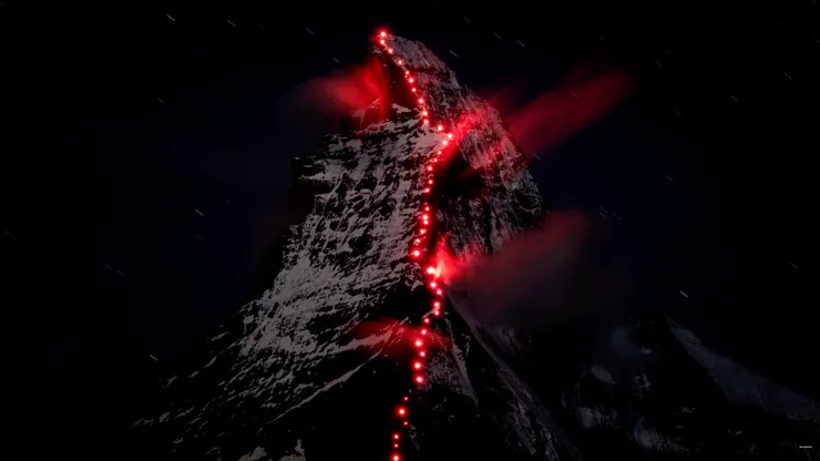 馬特洪峰的經典藝術,首登150週年紀念(影像來源:長毛象官方YouTube頻道截圖)