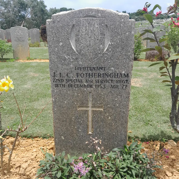 中尉J.L.C Fotheringham, 第22特種空勤團。-本人攝於2025年3月11日。
